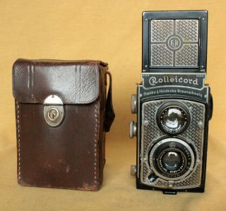 Rolleicord I Nickelplated Art Deco German Tlr Camera Cla Zeiss Triotar