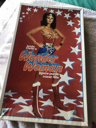 Wonder Woman Lynda Carter 1978 Dc Comics 200 Piece Puzzle Rare Vintage