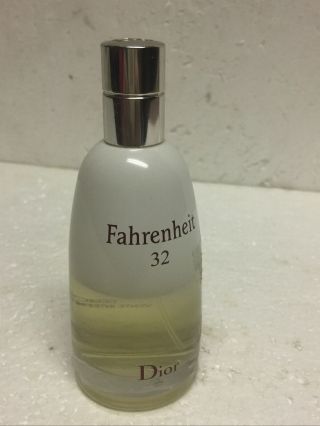 Fahrenheit 32 By Christian Dior Eau De Toilette Men 3.  4oz/100ml Tester 50 Full