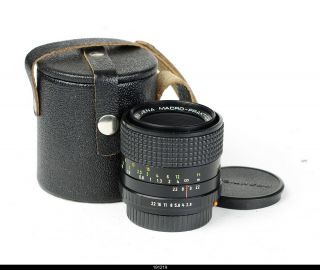 Lens Zeiss Black Auto Macro Prakticar 2,  8/55mm Mc For Prakica Bcm