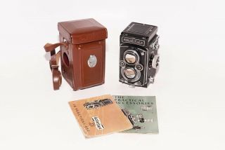 Exc,  Rolleiflex 3.  5 Automat Mx - Evs Model 2 Tlr 6x6 Camera W/zeiss F/3.  5 Tessar