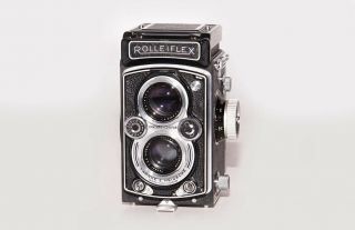 Exc,  Rolleiflex 3.  5 Automat MX - EVS Model 2 TLR 6x6 Camera w/Zeiss f/3.  5 Tessar 3