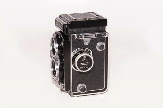 Exc,  Rolleiflex 3.  5 Automat MX - EVS Model 2 TLR 6x6 Camera w/Zeiss f/3.  5 Tessar 5