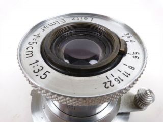 Leica Leitz 5cm f=3.  5 Elmar Collapsible M39 Screw Mount Lens [01] 3