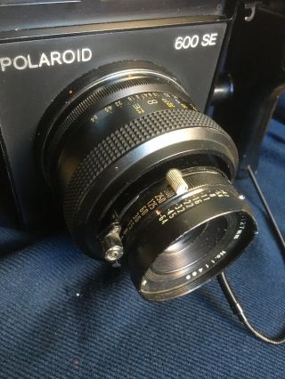 Polaroid 600se Instant Film Camera W/ Mamiya 127mm F/4.  7 Made In Japan
