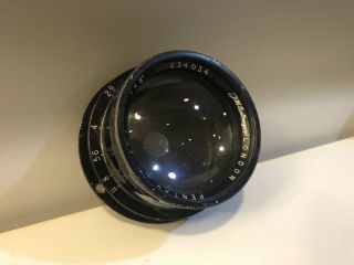 Dallmeyer London Pentac 8” F2.  9 Large Format Lens -