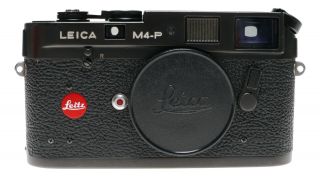 Leica M4 - P 35mm Black Rangefinder Film Camera Red Dot Leitz