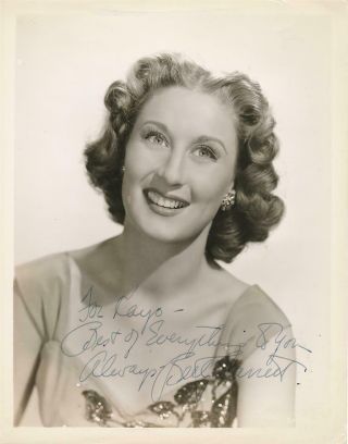 Betty Garrett - Vintage Sepia Signed Photograph