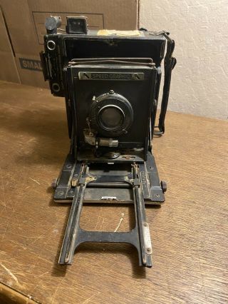 Graflex Speed Graphic Camera Kodak Ektar 1:4.  7 127mm Lens,  Kalart Range Finder