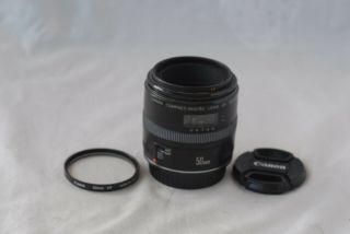 Canon Compact Macro Lens Ef 50mm F/2.  5 With Uv Filter