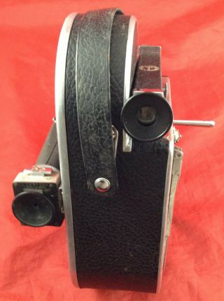 Bolex H16 Leader 16mm Film Camera with 3 Lenses and Leather Case (NR) 6