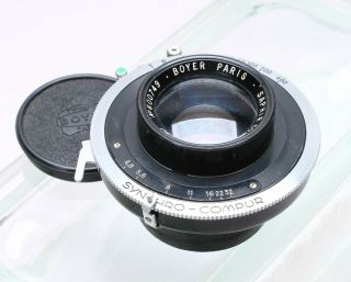 Boyer Paris 150mm F/4.  8 Saphir Color Large Format Lens No.  600749