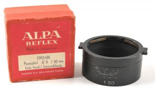 Alpa Reflex Metal Lens Hood Omxabe Parasoleil 0 B 50mm Sonnenblende