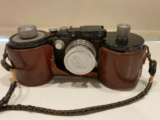 Vintage Leica Drp Ernst Leif Wetzlar No.  353626 With Summitar F=5cm 1:2