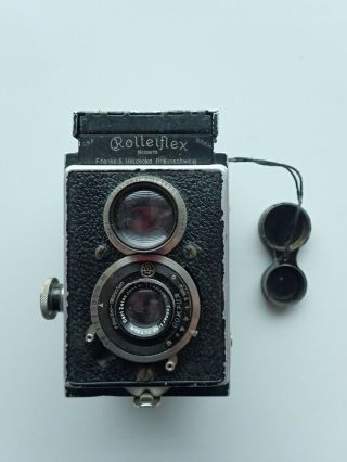 Rolleiflex K1 6x6 Tlr Film Camera W.  Tessar 4.  5/75mm,  Lens Filter,  Case