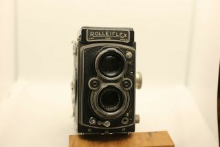 Rolleiflex 6x6 Tlr Camera Carl Zeiss Tessar 7.  5cm 75mm F3.  5 Lens