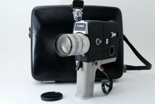Near Canon 518 Sv Auto Zoom Single 8 8mm Movie Camera W/ Case From Japan