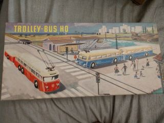 Vintage Eheim Ho Scale Trolley / Bus And Trailer Set Blue 102