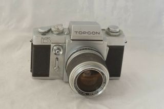 Topcon D Camera With Topcor 35mm F/2.  8 Lens Us Navy Military In Exc Cond