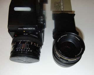 Zenza Bronica SQ - Ai 6x6 Camera Zenzanon PS 80mm - 150mm Lens 120 220 Backs. 2