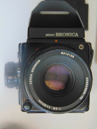 Zenza Bronica SQ - Ai 6x6 Camera Zenzanon PS 80mm - 150mm Lens 120 220 Backs. 4