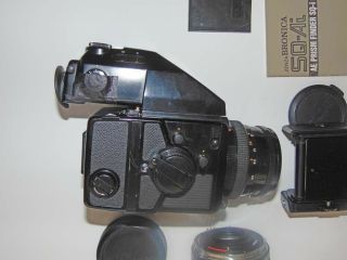 Zenza Bronica SQ - Ai 6x6 Camera Zenzanon PS 80mm - 150mm Lens 120 220 Backs. 5