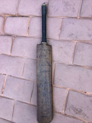 Vintage Best Willow Pakistan Made “captain” 27” Cricket Bat - Hand Hammered