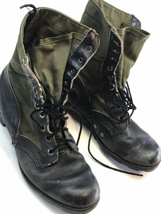 Vintage 1960s US Army VIETNAM WAR JUNGLE BOOTS Ro Search Size 9 1/2 R 2