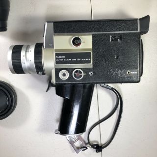 Canon Auto Zoom 518 SV 8 8mm Movie Camera,  C8 Tele - Converter Case 2