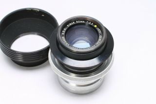 General Scientific Corp.  Kinar 50mm F/2.  3 Cine Prime Vintage Lens - Eyemo Mount