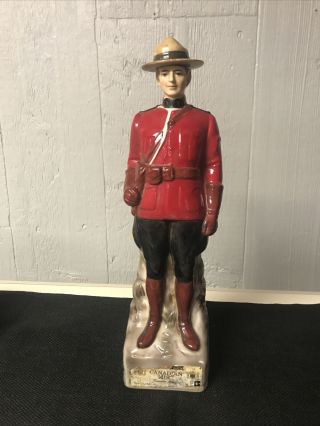 Vintage 1969 Mounted Police Mounty Mountie Canadian Mist Whiskey Decanter