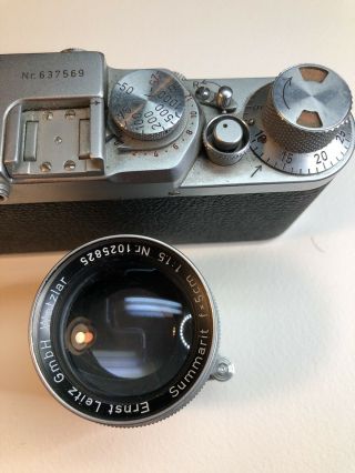 Leica IIIf Rangefinder Camera w/ lens (1950 - 1957) 6