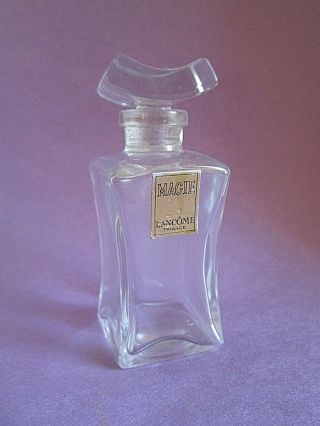 Lancome Magie Vintage Empty Perfume Bottle France 3 1/4 " Tall