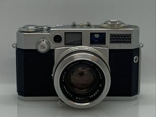 Vintage Aires 35 - V Rangefinder Camera W Coral 1:1.  5 F/4.  5 Cm Lens & Case