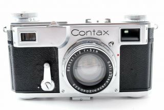 ,  Zeiss Ikon Contax II 35mm Rangefinder Camera w/ Sonnar 5cm f/2 Lens 3
