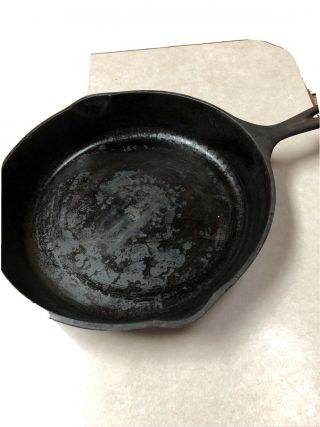 Vintage Wagner Ware Sidney - 0 - Cast Iron No.  10 Skillet Frying Pan 1060a