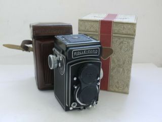 Rolleicord Vb Type 2 Tlr With 75mm F3.  5 Xenar,  Synchro Compur,  Cap,  Case & Box