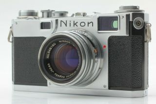 [near Mint] Nikon S2,  Nikkor H.  C 50mm F/2 Nippon Kogaku Rengefinder Japan 246