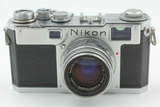 [NEAR MINT] Nikon S2,  Nikkor H.  C 50mm f/2 Nippon Kogaku Rengefinder Japan 246 2