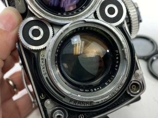 Rolleiflex 2.  8F 6x6 TLR Camera Zeiss Planar 80mm f/2.  8 Lens Parts Repair DS20 6