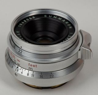 Leica Leitz Wetzlar Summaron 1948059 35mm F2.  8 Vintage Lens