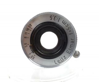 Leica Leitz 5cm f=3.  5 Elmar Collapsible M39 Screw Mount Lens [02] 3