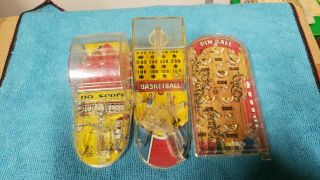 Vintage Marx Mini Pinball Games 1960 