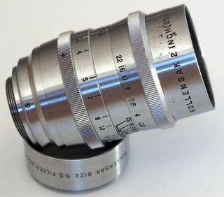 Wollensak 2 Inch 50mm 1.  5 Cine Raptar C Mount Lens | 50 2 " F1.  5