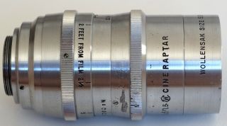 Wollensak 2 inch 50mm 1.  5 Cine Raptar C mount lens | 50 2 