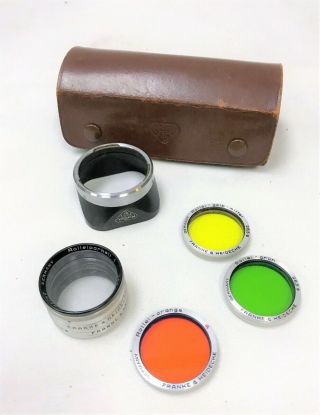 Rollei F&h Franke & Heidecke Lens Color Filter Set W/rolleiparkeil Close Up Lens