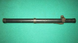 Antique Unmarked Mossberg Or Wards Scope With Wards Model 20 Mount.  22