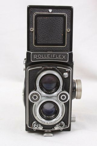 Rolleiflex 3.  5b 6x6 120 Tlr Film Camera W/zeiss Tessar 75mm F3.  5 Lens - Read