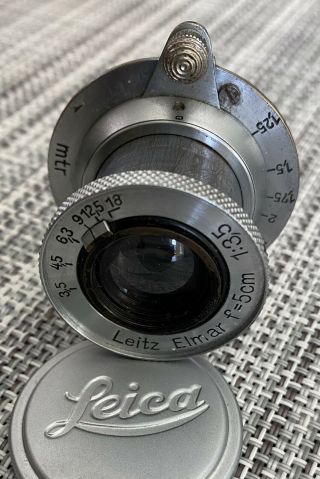 Leica Leitz Elmar Lens F=5cm 1:3,  5 Screw Mount W/cap