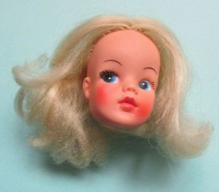 Fab Rare Vintage 1970s Pedigree Trendy Girl Sindy Doll Head Spare Repair 033055x